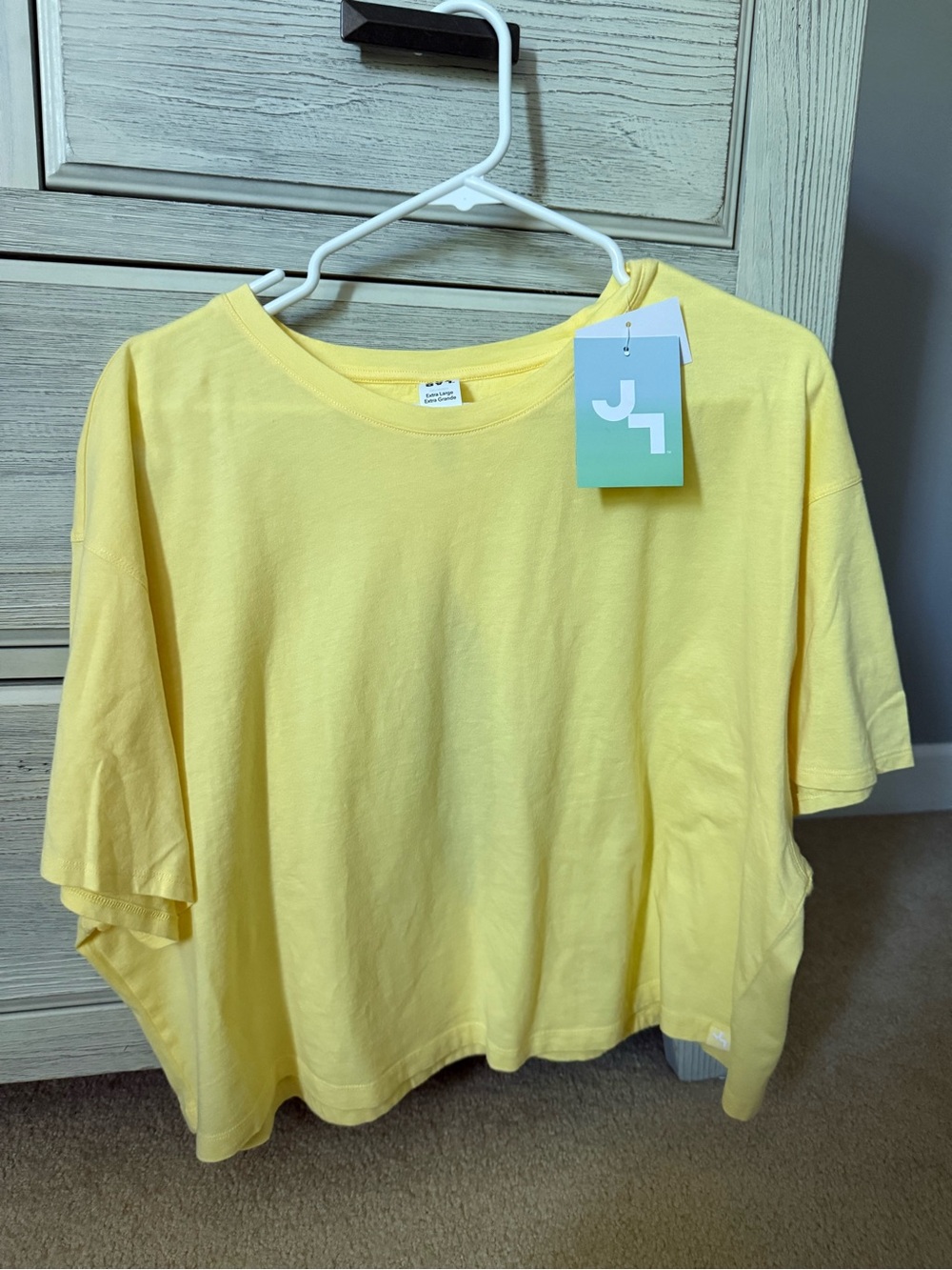 Yellow Joylab open back tee